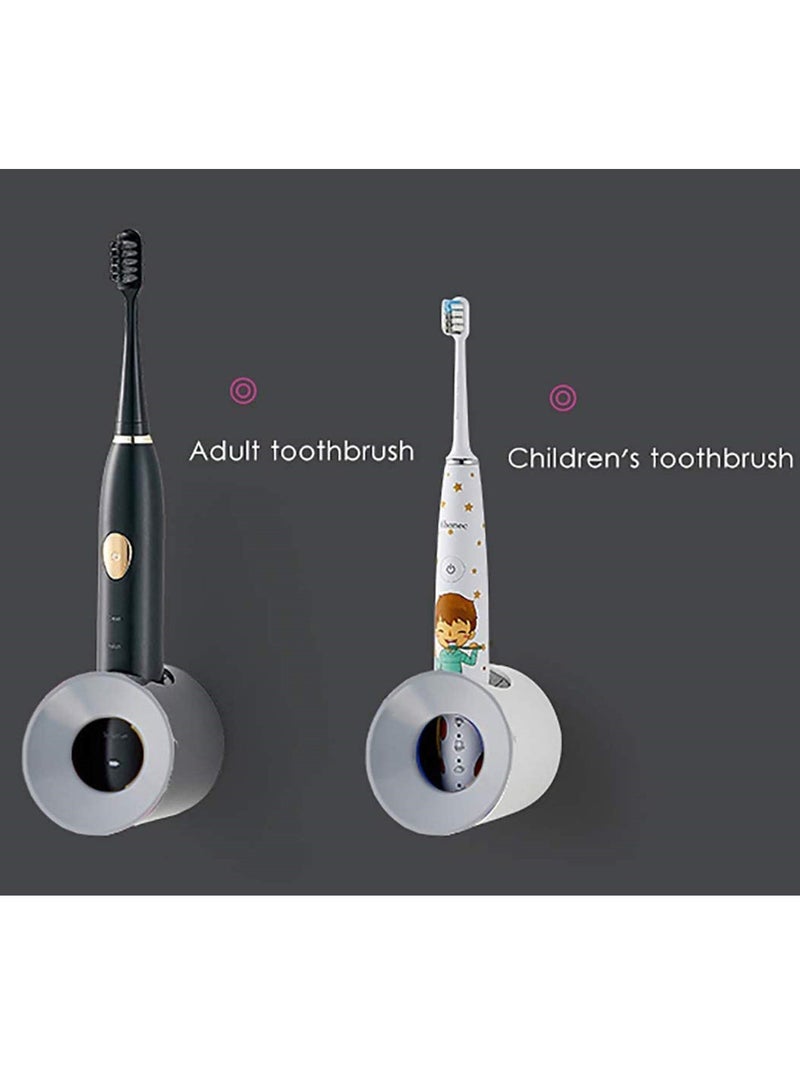 SYOSI Electric Toothbrush Holder, Innovative Design Wall-Mounted Bathroom Toothbrush Storage with Super Sticky Suction Pad, Simple and Stylish - Image 2