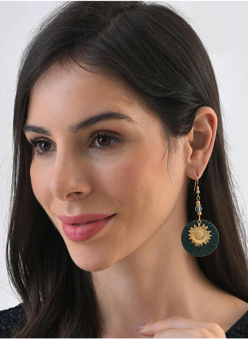 SOHI Sunflower Drop Earrings