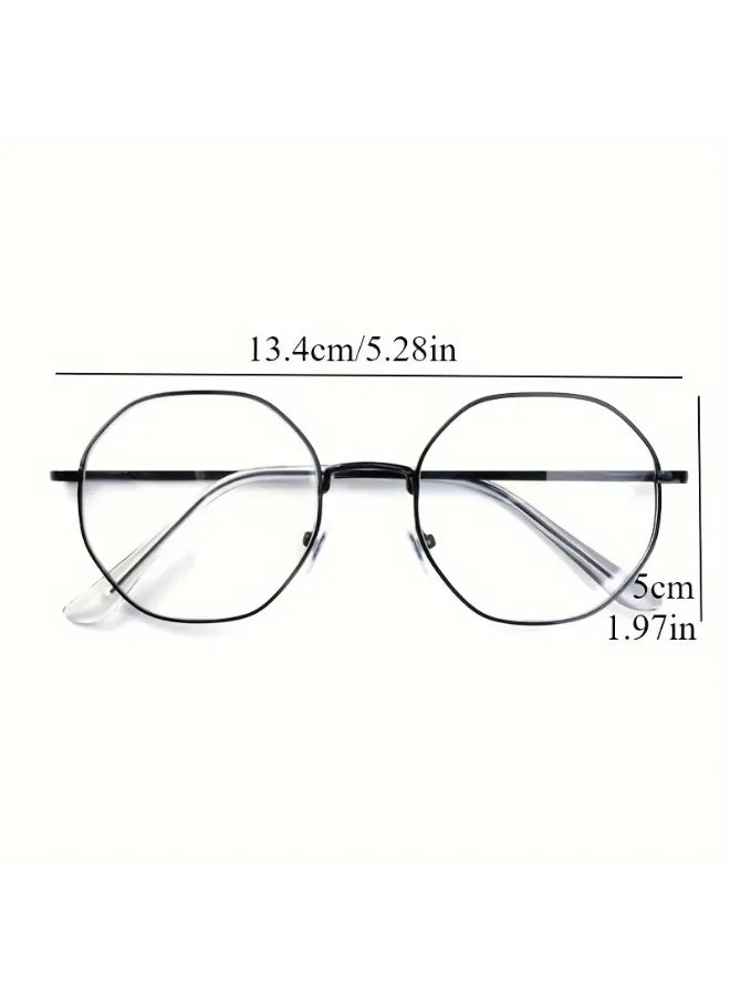 SCENT HOUSE Women's Anti-blue Light Glasses, Fashion Vintage Glasses, Ultra-light Metal Frame, Coconut Round Decorative Glasses, With Protective Cover, Eye Fatigue Protection (Includes eyeglass case)
,blue lighe blocking glasses,eyeglasses - Image 5