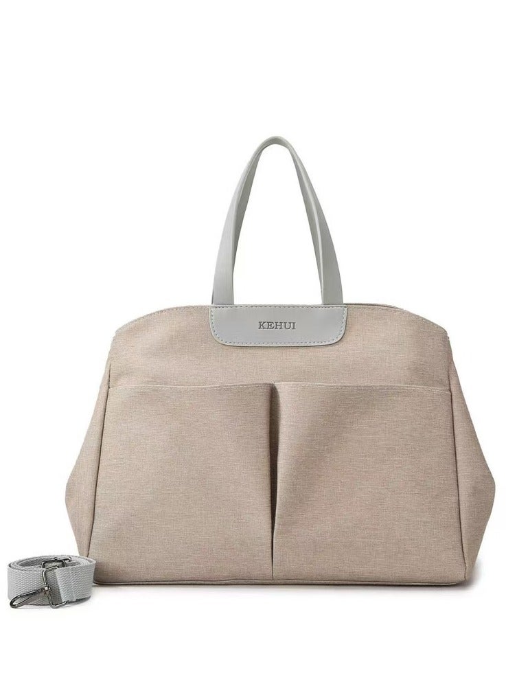 حقيبة حفاضات متعددة الوظائف مع وسادة تغيير - سعة كبيرة للأمهات، مقاومة للماء، وحقيبة مثالية للوالدين دائمي التنقل - Image 1