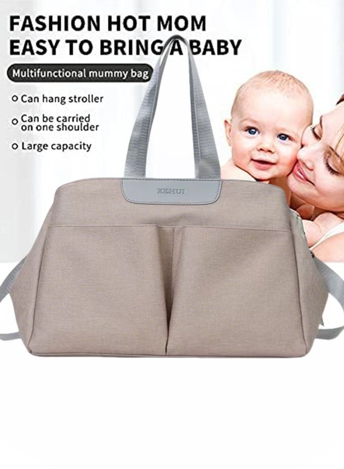حقيبة حفاضات متعددة الوظائف مع وسادة تغيير - سعة كبيرة للأمهات، مقاومة للماء، وحقيبة مثالية للوالدين دائمي التنقل - Image 3