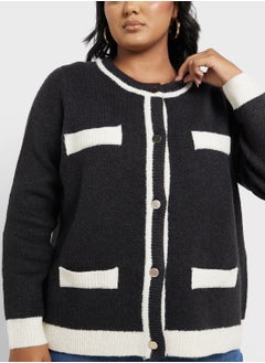 Vero Moda Curve Knitted Pocket Detail Cardigan  - Image 3