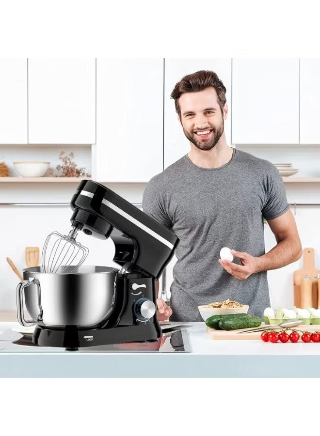 Stand Mixer 6L Kitchen Appliance 1100W – Electric Food Mixer with Stainless Steel Bowl, Dough Hook, Beater & Whisk, Low Noise, Stable Base for Baking, Kneading & Mixing - Image 2