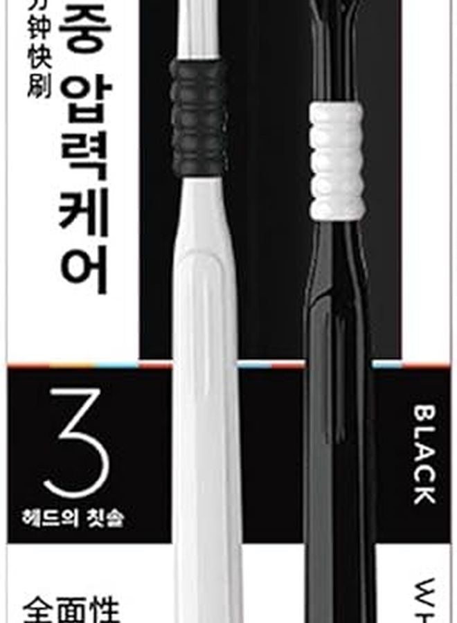 فرشاة أسنان ثلاثية الجوانب للكبار بشعيرات ناعمة تجف بسرعة للمنزل والسفر - Image 2