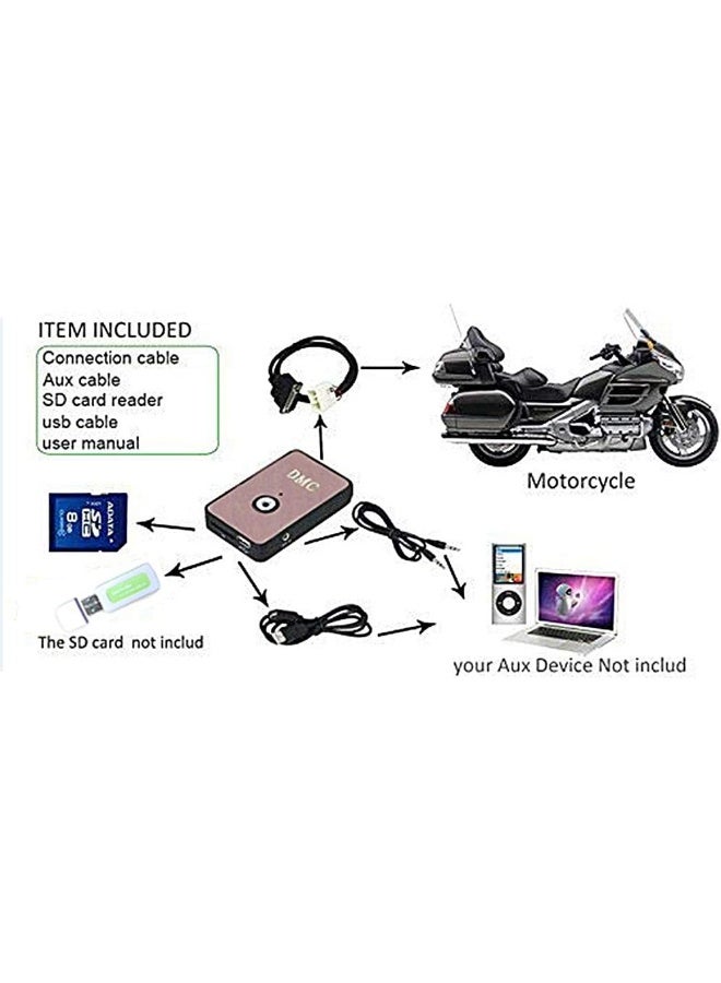 COBIKE مشغل موسيقى رقمي COBIKE لتغيير الوسائط CD MP3 لهوندا GOLDWING 1800 GL1800 2001-2015 - Image 2