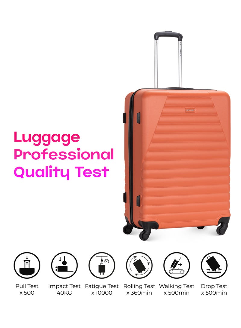 VIPTOUR Set of 4 Light Weight Polyester Jacqard Trolley Luggage With Number Lock 20,24,28,32 Inches - Image 4