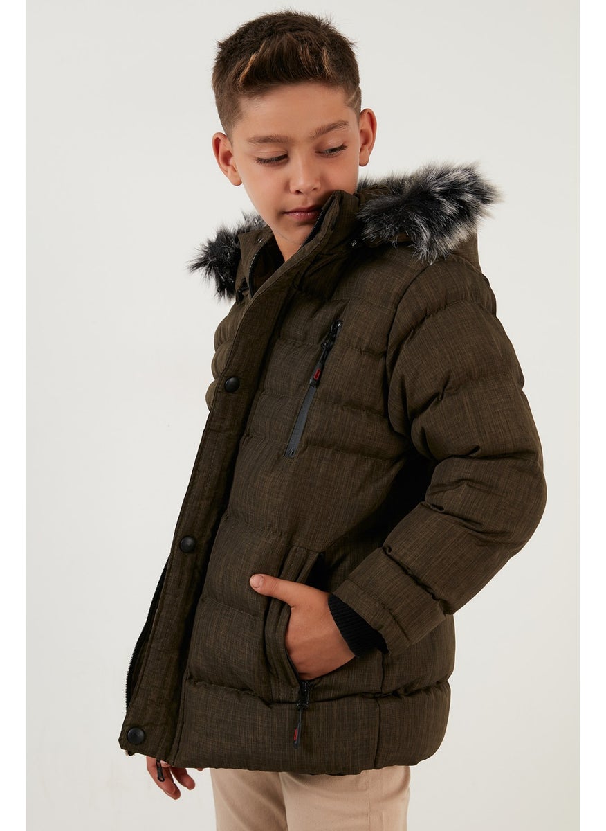 Plush Lined Removable Hooded Winter Coat with Pockets Boys' Coat 5760024 - pzsku/Z318B900848EA1EFFC645Z/45/_/1725788657/01e8593f-0b1c-4ded-9a1a-07c6a100bd2a