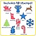 READY 2 LEARN Giant Stampers Christmas Shapes Set of 10 Easy to Hold Foam Stamps for Kids Arts and Crafts Stamps for Displays Posters Signs and DIY Projects - Image 4