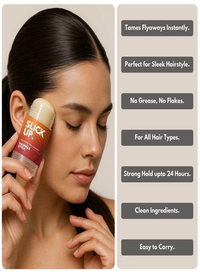SLICKUP Hair Wax Stick for Women | Tames Flyaways, Baby Hairs | Sleek Styling Wax Stick for Frizz-Free, Slick Back Hairstyles | Non-Greasy Hair Stick (Pack of 2) - Image 3