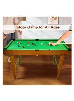 Sky Land 48-Inch Tabletop Billiards Set - Compact and Portable Pool Table Game for Kids and Adults - Includes 2 Cue Sticks, Chalk, Complete Set of Pool Balls - Ideal for Home, Office, Game Rooms, and Party Entertainment - Easy Assembly  - Image 2