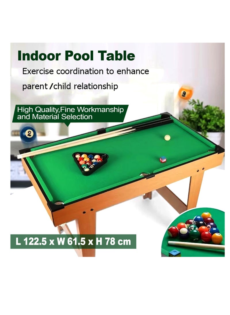 Sky Land - 48-Inch Tabletop Billiards Set - Compact and Portable Pool Table Game for Kids and Adults - Includes 2 Cue Sticks, Chalk, Complete Set of Pool Balls - Ideal for Home, Office, Game Rooms, and Party Entertainment - Easy Assembly - Image 1