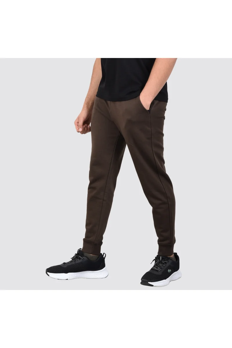 GIORDANO Brown French Terry Joggers for Men