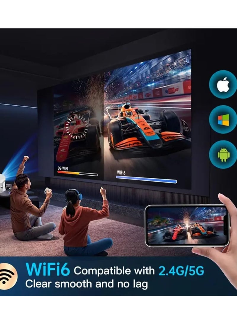 Full HD 1080p Digital Projector Portable LED Home Theater Projector for Indoor & Outdoor Use, HDMI,USB Compatible with Bright Display  - Image 3