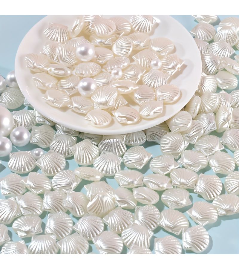 300pcs ABS Plastic Heart Shaped Beads For DIY Jewelry Crafting Assorted - Image 2