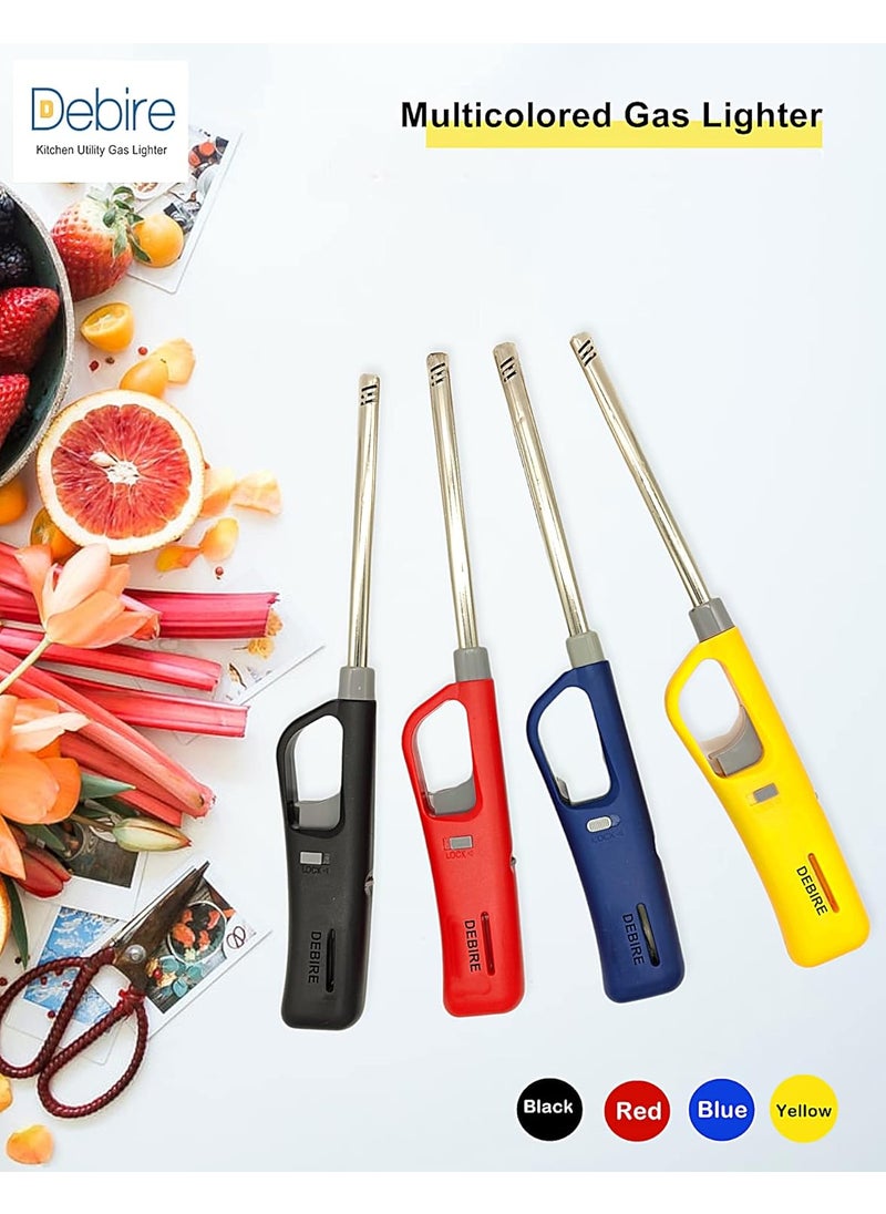 Debire DEBIRE Stainless Steel Gas Lighter Smart Multicolored (2-Piece) with Aluminium Gas Refiller for Lighter (1- Piece) (Set of 3)  - Image 4