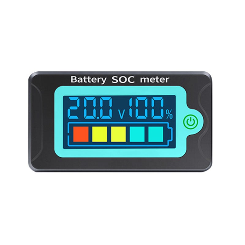 Waterproof Battery SOC Power Meter Capacity Indicator 8-100V Direct Current Voltmeter 12.0V 24V 36V 48V 60V 72V Lithium Iron Phosphate Battery Ternary Lithium Polymer Battery Tester - Image 1