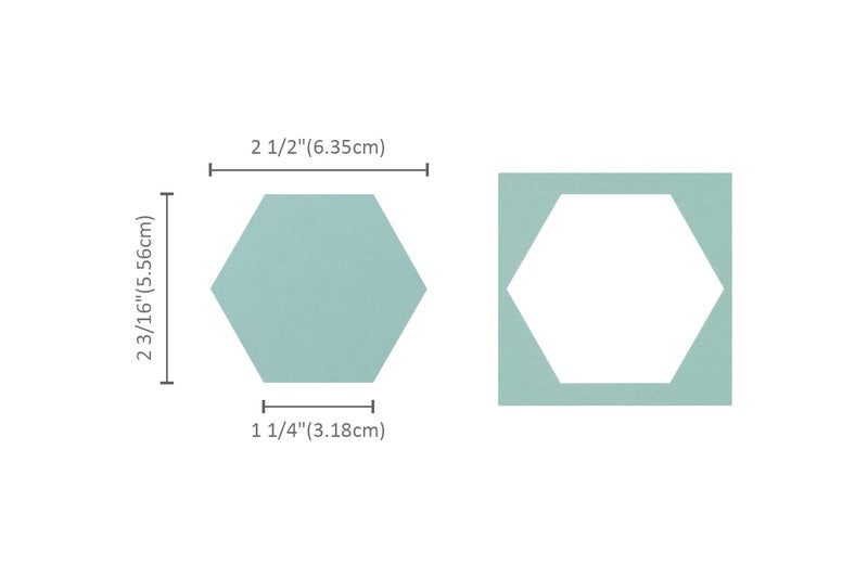 BiraBira Bira Craft 2.5 inch Hexagon Shape Lever Action Craft Punch for Paper Crafting Scrapbooking - Image 2
