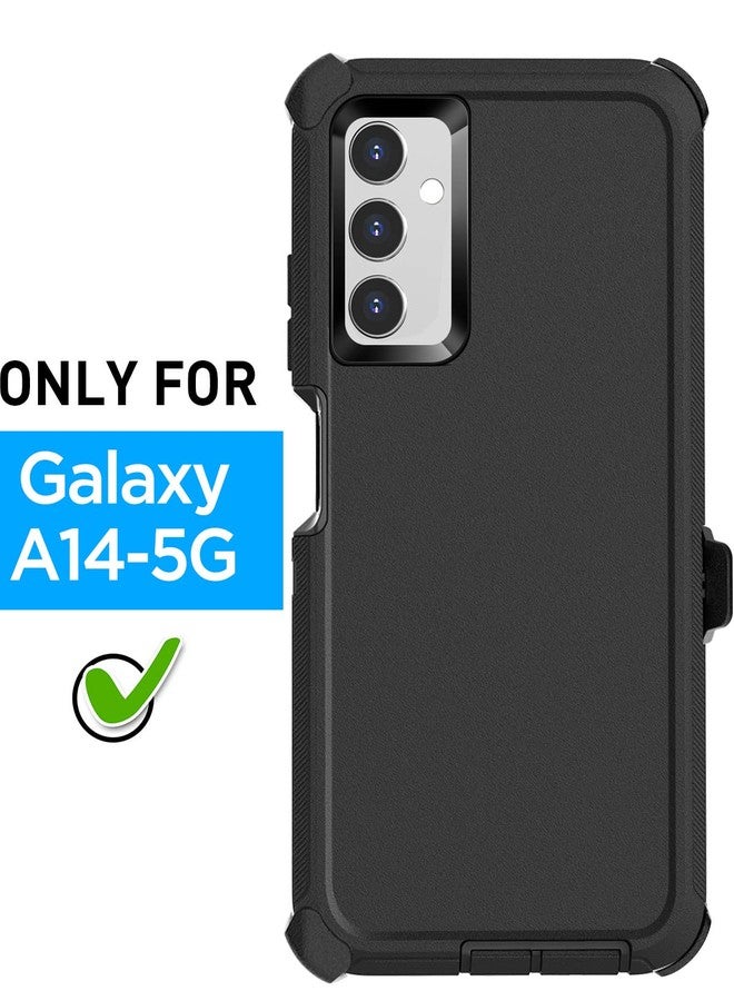 ايه اي كيس جراب حزام AICase لهاتف Galaxy A14 (6.8 بوصة)، غطاء هاتف متين ثلاثي الطبقات، حماية فائقة بمواصفات عسكرية، مقاوم للصدمات والسقوط والغبار، مناسب لهاتف Samsung A14 5G 2023_6 - Image 2