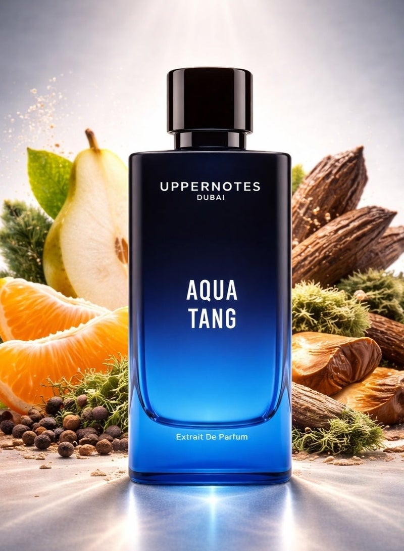 UpperNotes Aqua Tang Extrait De Parfum Unisex 80ml | Bergamot Pear Mandarin Cedar Musky Powdery | Fresh Clean Long Lasting Office Fragrance UAE - Image 1
