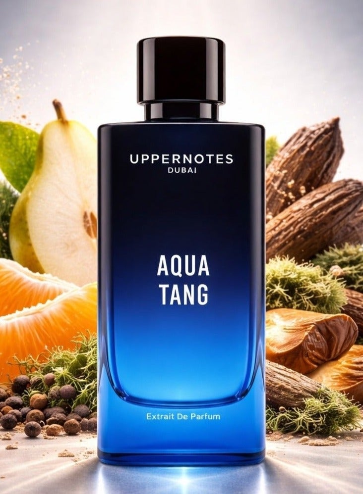 UpperNotes Aqua Tang Extrait De Parfum Unisex 80ml | Bergamot Pear Mandarin Cedar Musky Powdery | Fresh Clean Long Lasting Office Fragrance UAE - Image 1