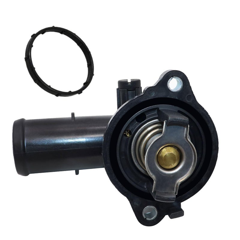 NLQR Thermostat Housing Assembly Compatible with Maserati Ghibli Levante Quattroporte 2014 2015 2016 2017 2018 2019 2020 2021 Replace 330424 323056