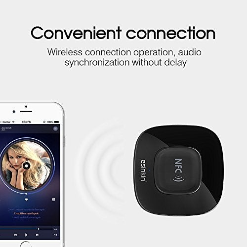 Esinkin Bluetooth Receiver Wireless Audio Adapter 4.0（NFC-Enabled） for HD Music Stereo Sound System - Image 5