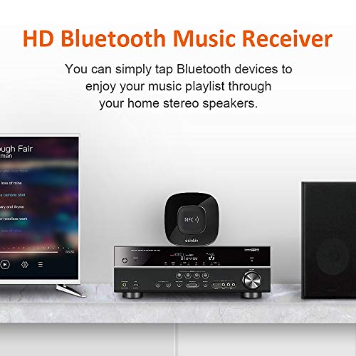 Esinkin Bluetooth Receiver Wireless Audio Adapter 4.0（NFC-Enabled） for HD Music Stereo Sound System - Image 2