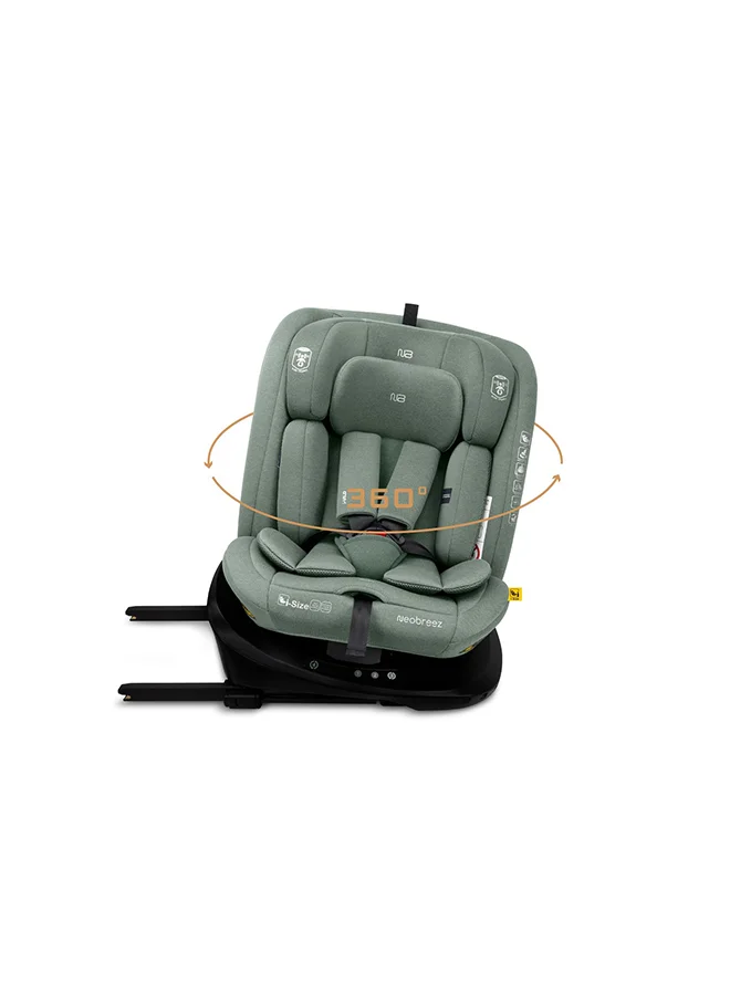 neobreez I-VILO 360° Rotatable ISOFIX All-in-1 Convertible Baby Toddler Kids Child Car Seat, I-Size ECER129,  Recline&Adjustable,  Side Impact Protection,  Memory Foam 0-12Yrs (40-150Cm/0-36Kg),  Group 0+/1/2/3