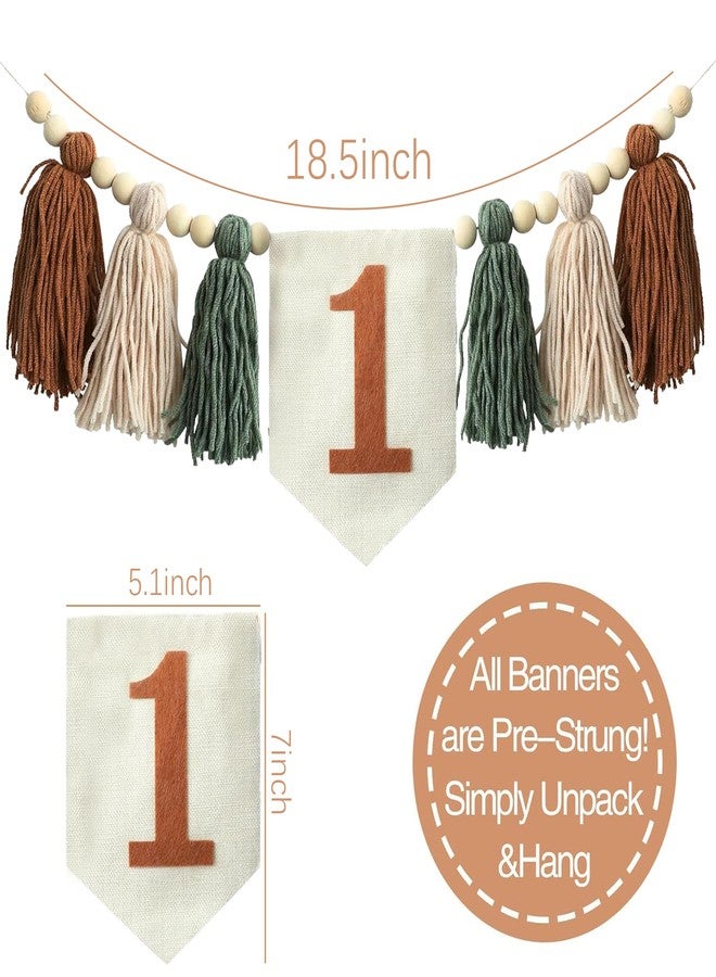 Ereniko Handmade Boho 1st Birthday High Chair Banner Party Decoration For Girl Baby Shower Wall Hangings Decorative For Kids Bedroom - Image 5