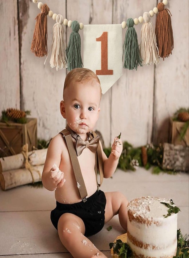Ereniko Handmade Boho 1st Birthday High Chair Banner Party Decoration For Girl Baby Shower Wall Hangings Decorative For Kids Bedroom - Image 3
