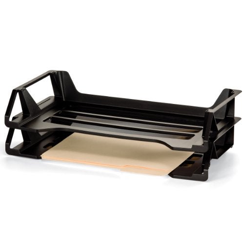 Officemate Achieva Side Load Legal Tray, Recycled, Black, 2 Pack (26214) - Image 5