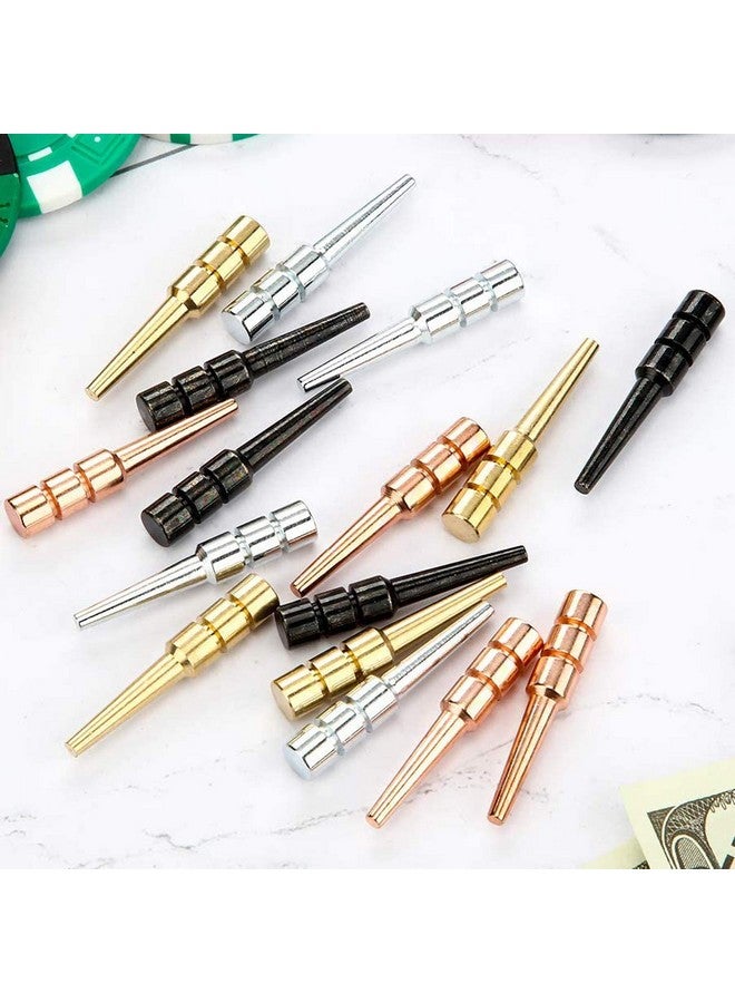 Odowalker 32Pcs Metal Cribbage Pegs Fit 1/8 Holes Size Cribbage Board Pegs, Premium Cribbage Peg with a Tapered Design for Cribbage Traditional Board Game, 4 Colors - Image 4