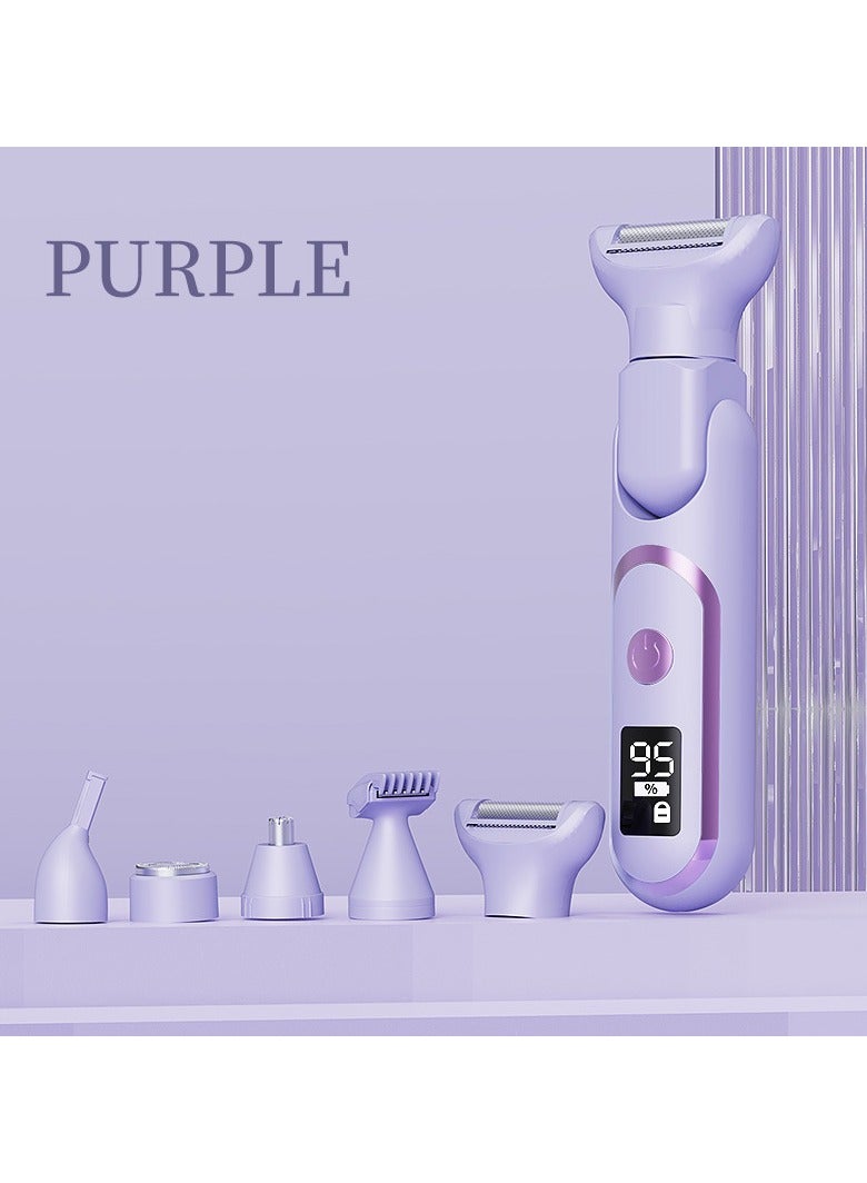 مزيل شعر نسائي رقمي متعدد الوظائف من نوع TYPE-C - إبيلاتور كهربائي لمنطقة الإبط، أداة حلاقة لكامل الجسم، جهاز محمول وقابل لإزالة الشعر. - Image 1