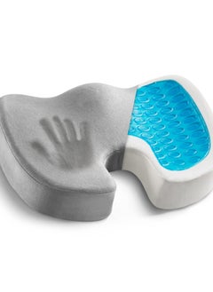 Arabest Gel seat Cushion, Non-Slip Orthopedic Gel, Memory Foam Coccyx Cushion, Office Chair Car seat Cushion(with Dust Cover)  - Image 1