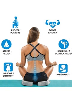 Arabest Gel seat Cushion, Non-Slip Orthopedic Gel, Memory Foam Coccyx Cushion, Office Chair Car seat Cushion(with Dust Cover)  - Image 4
