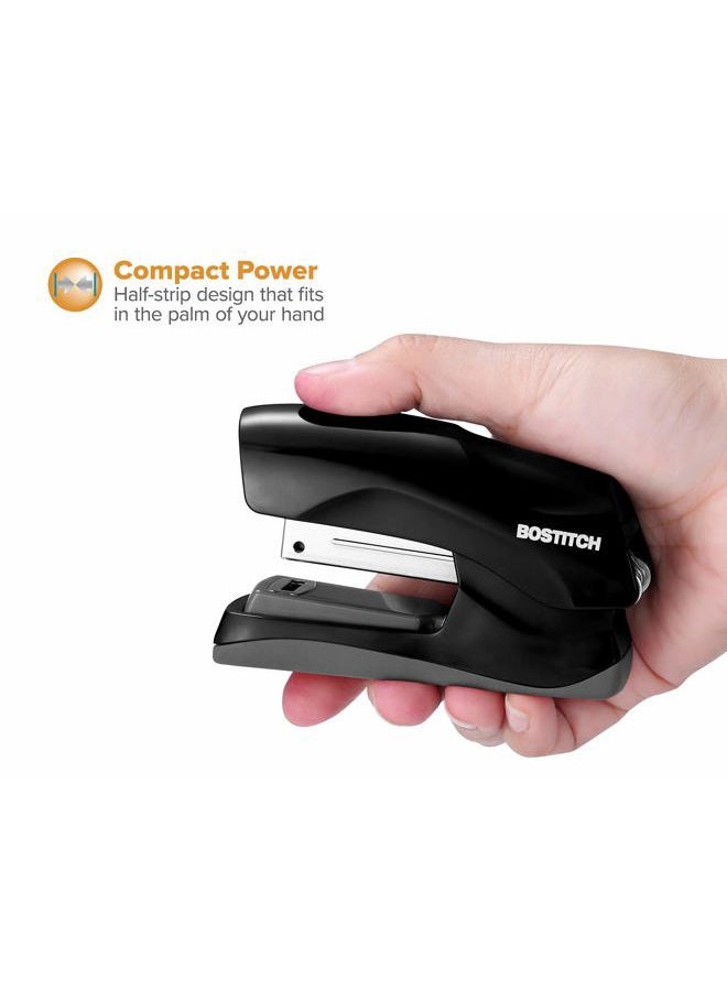 Bostitch Heavy Duty Stand Up Stapler, Black, 40 Sheet Capacity with 5000 Staples, Small Stapler Size, Fits Into The Palm of Your Hand - Image 3