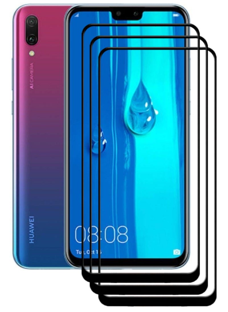 ACLIX 3 Pieces Antistatic ESD Dustproof Premium Quality High Definition Tempered Glass Screen Protector Designed For Huawei Y9 (2019) - Image 1