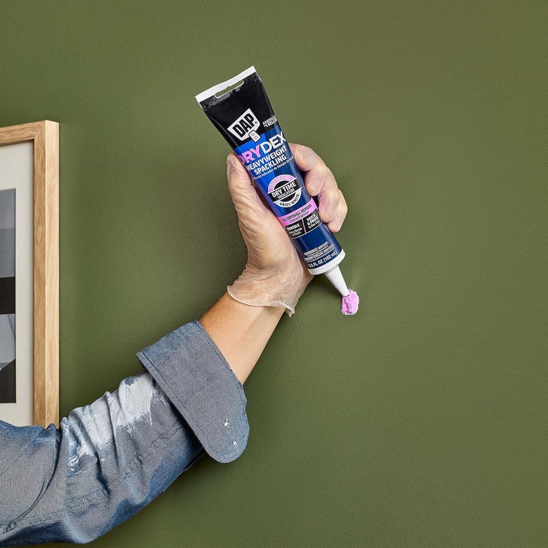 DAP DryDex Heavyweight Spackling 5.5 Oz with Dry Time Indicator - Pink/White - Image 5