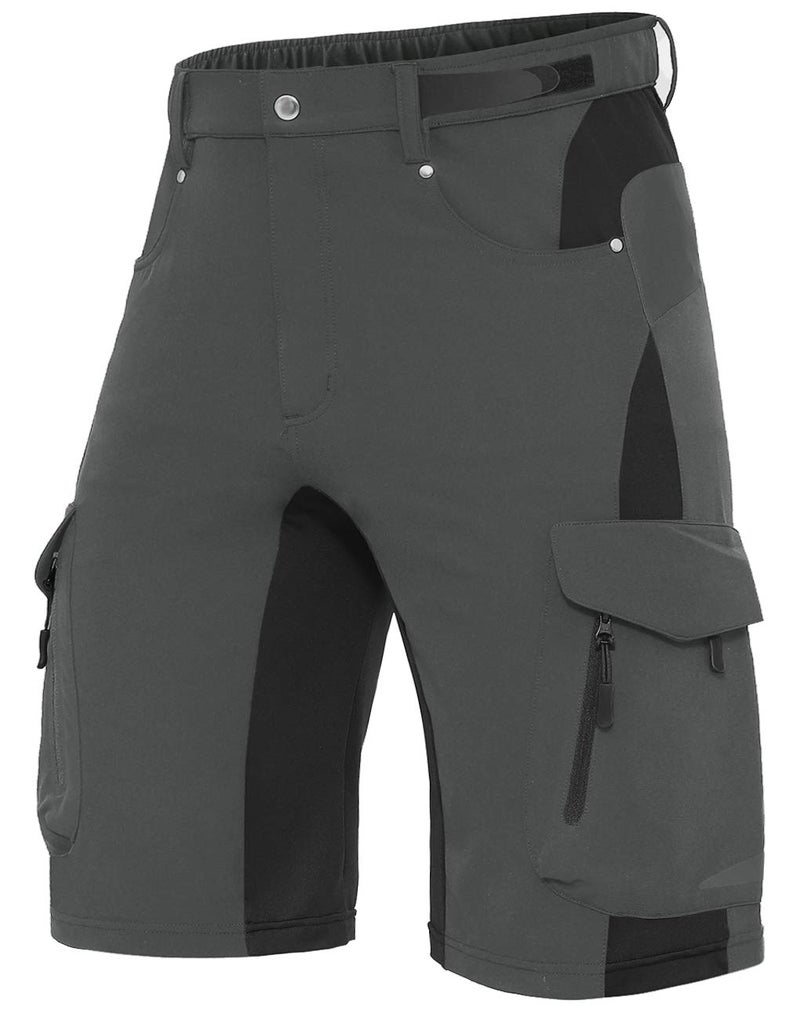 XKTTAC Men's Outdoor Quick Dry Lightweight Stretch Cargo Shorts for Hiking, Tactical, Casual, Fishing, Golf, Camping, Travel with 6 Pockets (Dark Grey, X-Large) - Image 1
