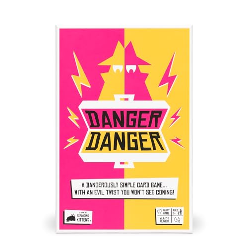 Exploding Kittens Danger Danger 2-8 Players - Ages 7+ - 10 Minutes to Play - Fast Paces Strategic Card Game - Party Game, Family Game Night, Kid and Adult Card Game - Image 1