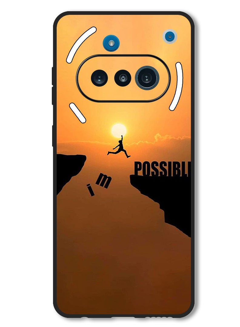 Theodor Case Compatible with Nothing Phone 3a Protection Shockproof Bumper Cover im Possible - Image 1