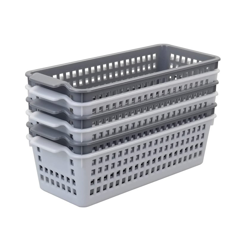 Kiddream 6 Pack Small Storage Baskets Slim Plastic Baskets Bins 1157 x 5 x 342