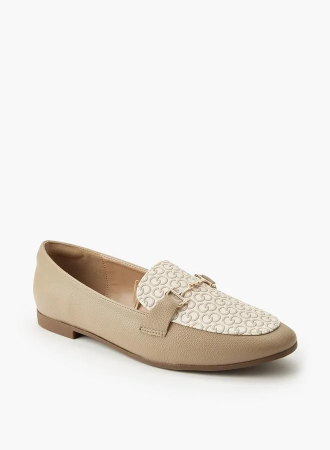 سيليست Women Monogram Print Slip-On Loafers