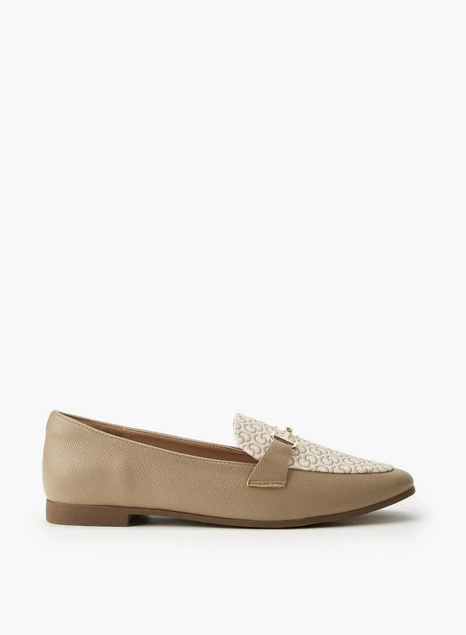 سيليست Women Monogram Print Slip-On Loafers