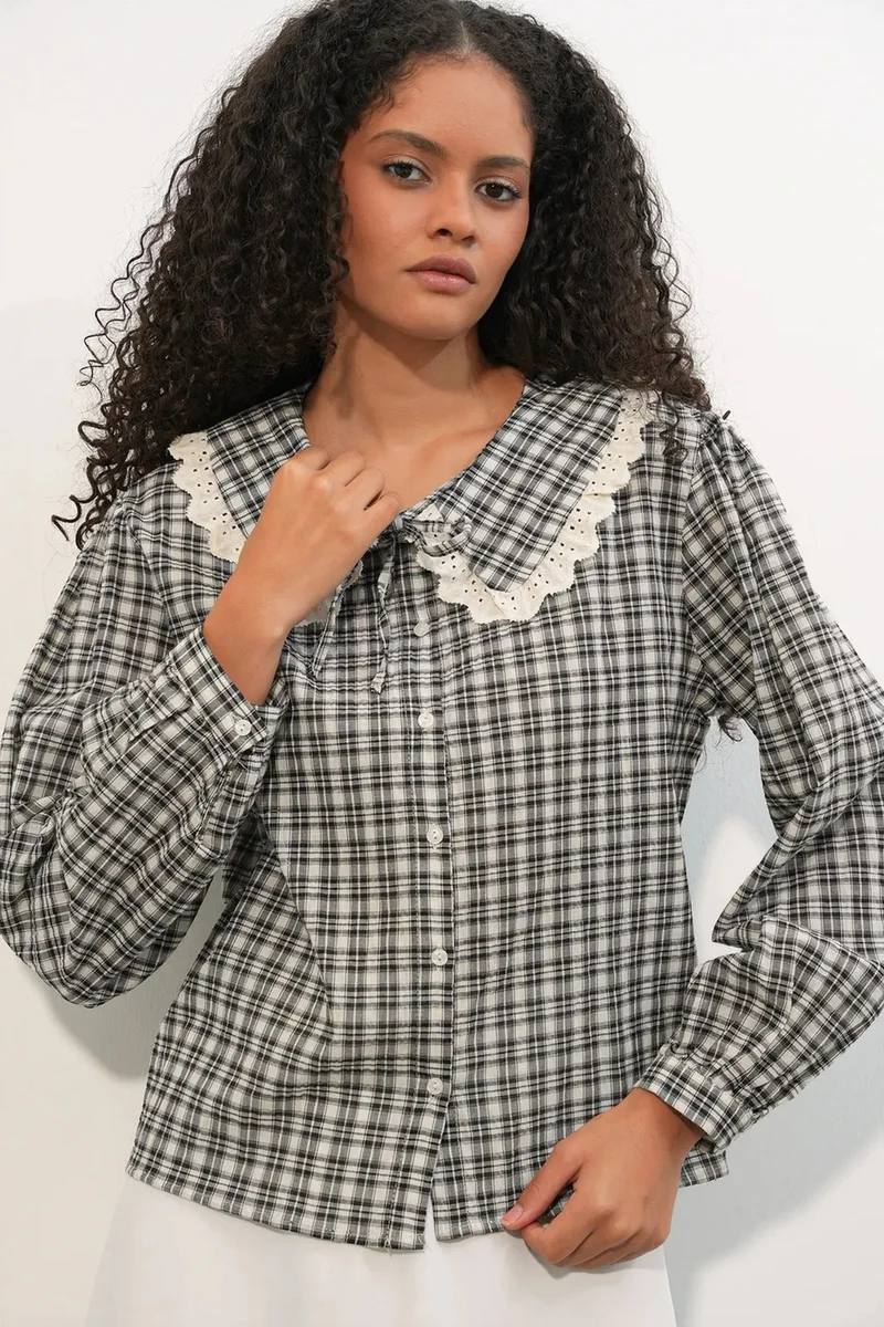 بيغ دارت BDART Women's Plaid Viscose Poplin Shirt