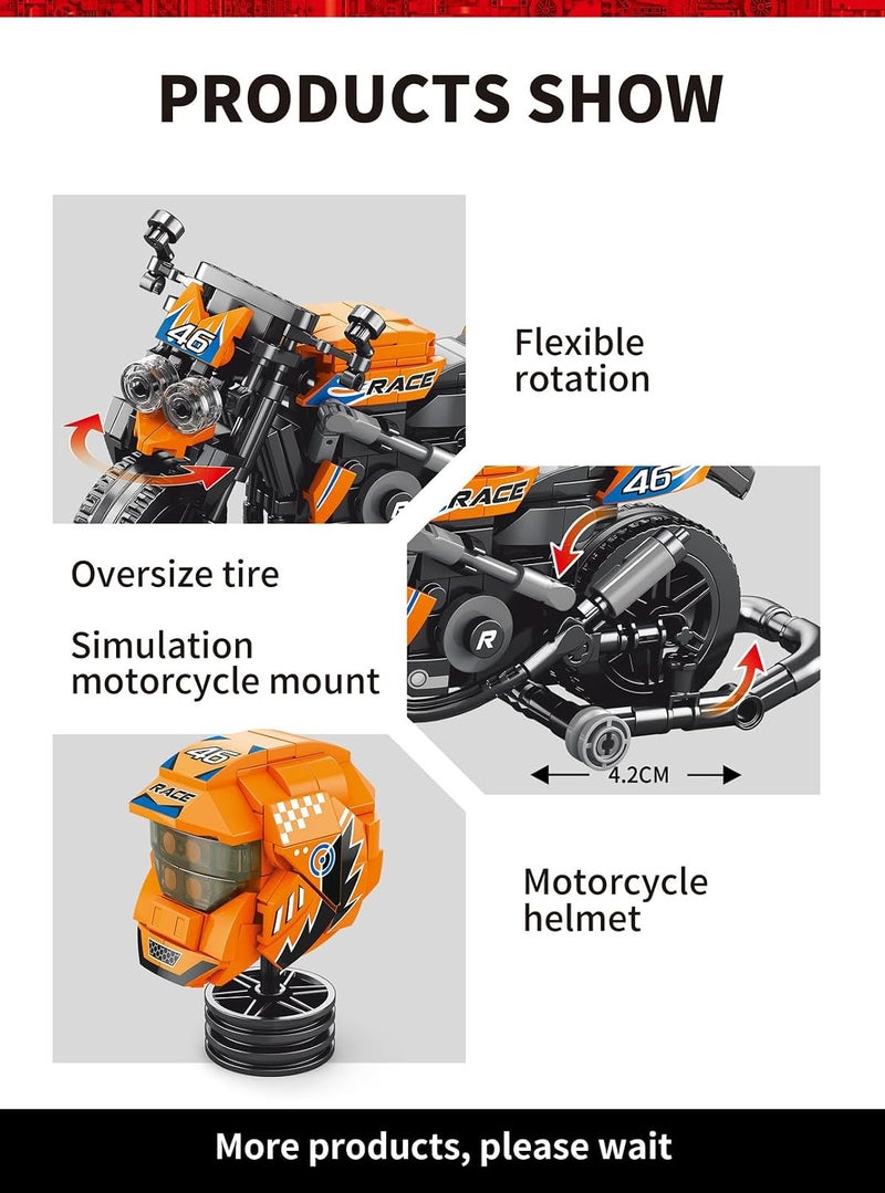 تيلانبو مجموعة مكعبات بناء دراجة نارية تكنيك عدة دراجة نارية لـ S1000RR، 768 قطعة تكنيك - Image 3