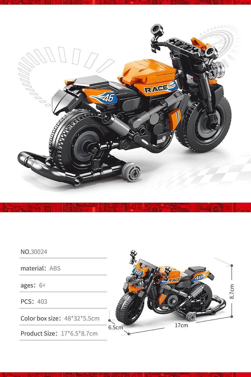 تيلانبو مجموعة مكعبات بناء دراجة نارية تكنيك عدة دراجة نارية لـ S1000RR، 768 قطعة تكنيك - Image 2