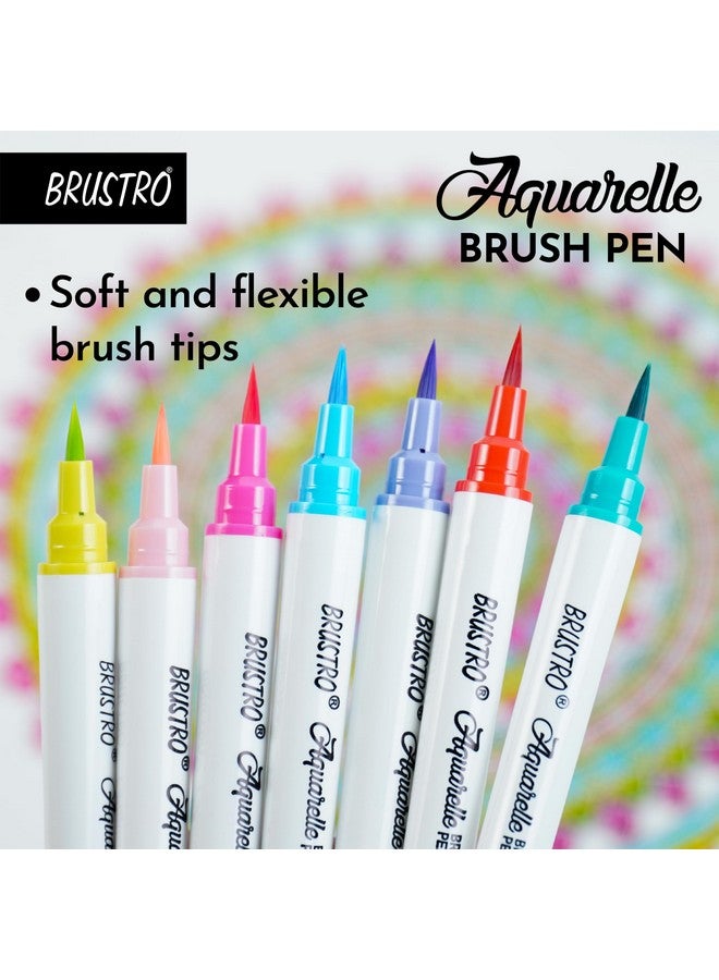 بروسترو أقلام بروسترو المائية | مجموعة من ٢٤ قلمًا | قابلة لإعادة التعبئة، أقلام تلوين فنية للطلاب، والبالغين، وألوان، ولوازم فنية، وألوان باستيل، وخربشة، وماركر، ورسم، وخط - Image 4