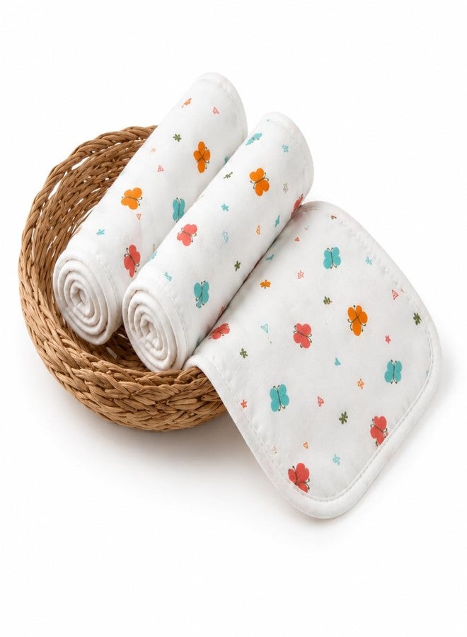 HANUSH 6-Layer Pure Muslin Cotton Baby Burp Towels (50x25cm) Ultra Soft & Absorbent Shoulder Burp Cloths for Newborn Babies & Toddlers, Smooth Finished Edges (Premium Muslin Baby Burp Towel) - Image 1