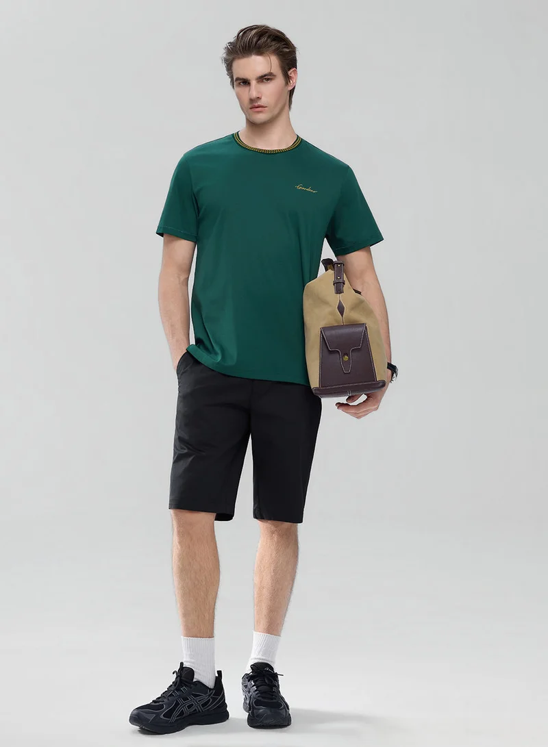 GIORDANO Men's Slim Fit Liquid Touch Cotton Tee